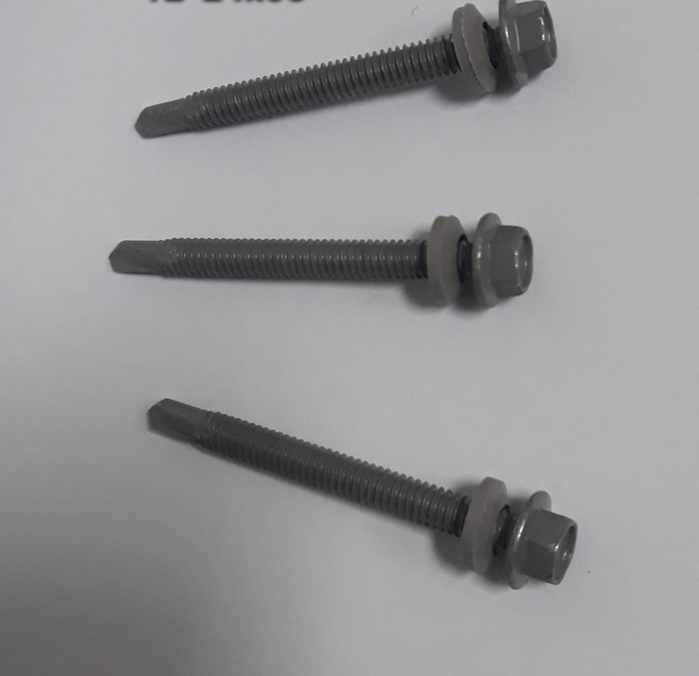 SCREW ROOFING FLANGEHEAD 12 - 24 X 55 GREY