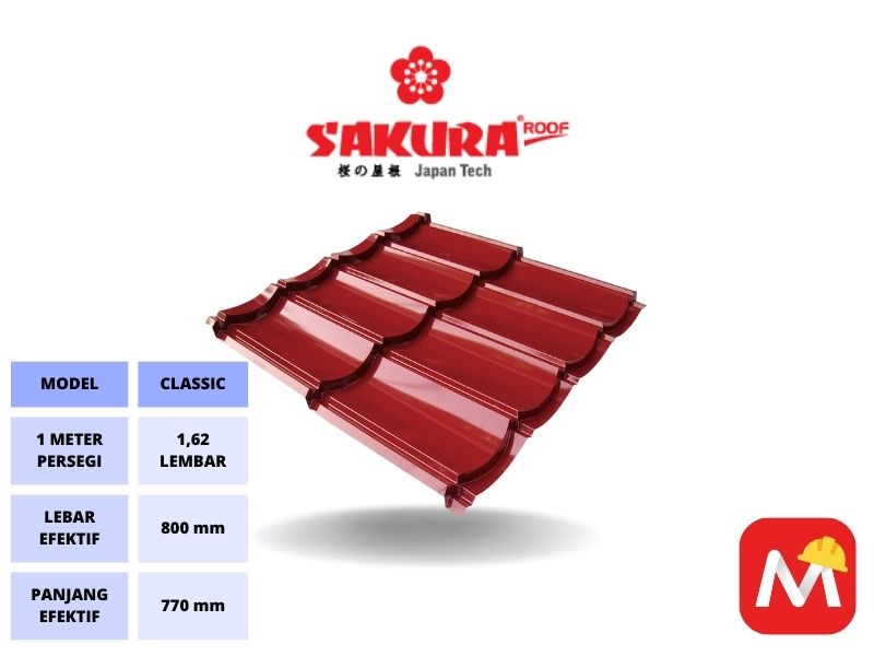 GENTENG KCC ELANG 2X4 DELIMA RED